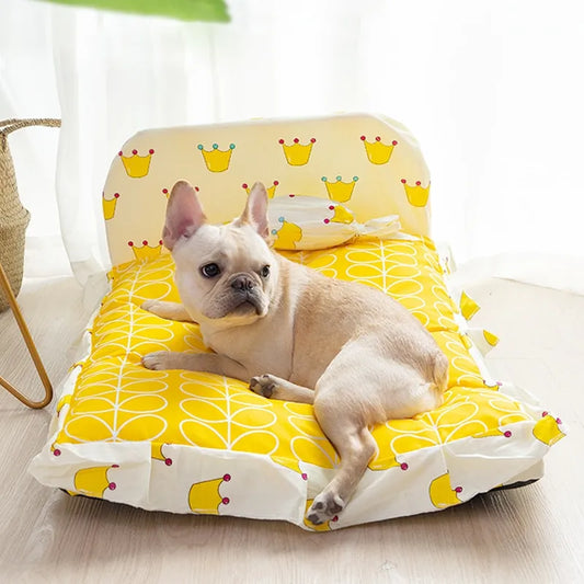 Non-slip Bottom | Soft Cotton Dog Bed and Cat Bed