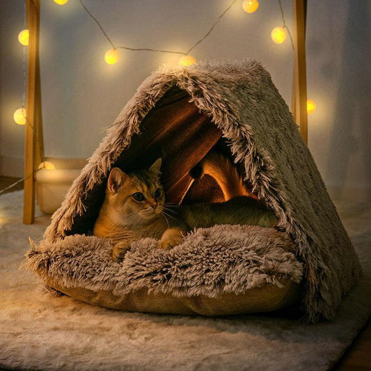 SnugglePals Triangle Winter Cabin Pet Tent SnugglePals